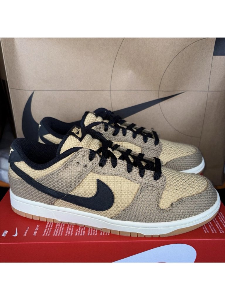 New Nike Dunk Low Se Filbert Twine Black Ii7078-201 Men Size 10